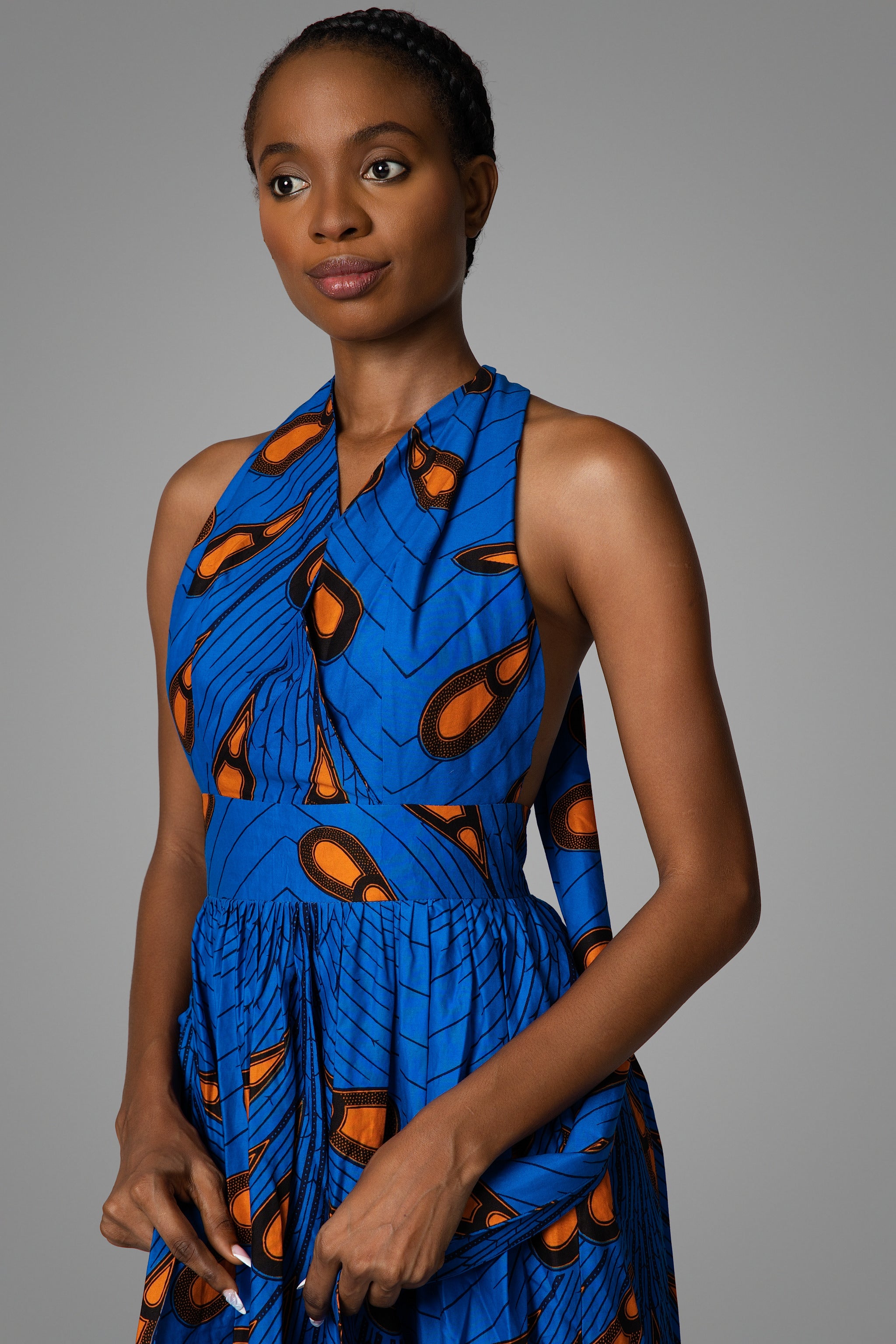 Original Wax Hollandais - Electric Bulb Premium Cotton Dress