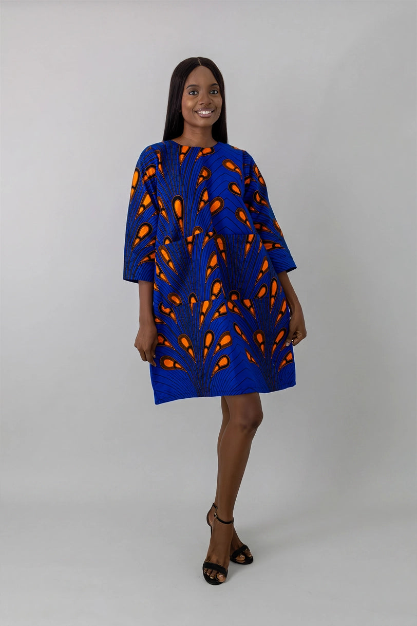 Light Bulb - Short Dress With Pockets