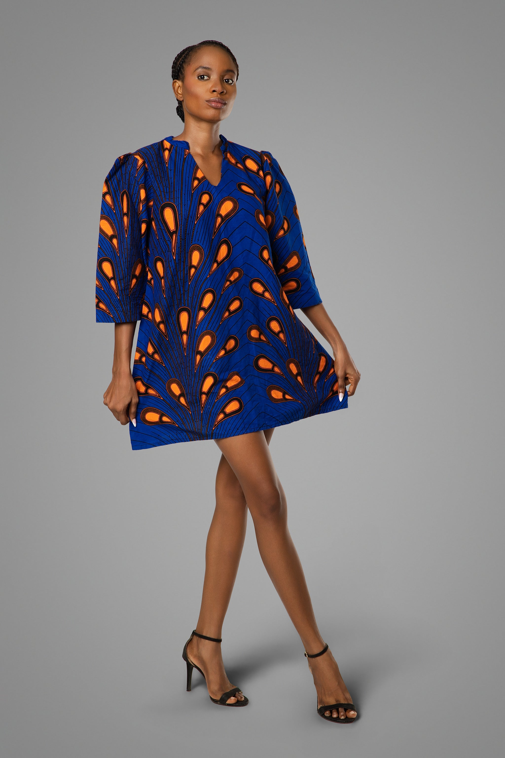 Light Bulb Short Dress - Long Sleeves