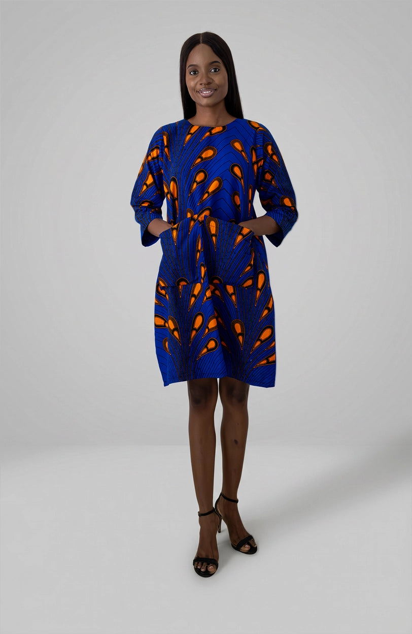 Light Bulb - Short Dress With Pockets